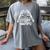 You Had Me At Trigger Warning Skeleton Book Reading Lover Women's Comfort Colors T-Shirt Gray