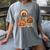 Turkey Read Books Reading Fall Thanksgiving Teacher Women's Comfort Colors T-Shirt Gray