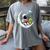 UFO Alien Astronaut Reading Book In Space Women's Comfort Colors T-Shirt Gray