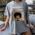 Unapologetically MHA-Ish Student Graduation Afro Women's Comfort Colors T-Shirt Gray
