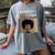 Unapologetically MSW-Ish Student Graduation Afro Women's Comfort Colors T-Shirt Gray