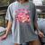 Valentine All Booked Book Coffee Coquette Bow Girl Women Women's Comfort Colors T-Shirt Gray