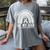 I Wear In Memory Of Dad Lung Cancer Awareness Ribbon Women's Comfort Colors T-Shirt Gray