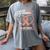 I Wear Peach In Memory Of My Mom Endometrial Cancer Awarene Women's Comfort Colors T-Shirt Gray