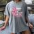 I Wear Pink In Memory Of My Aunt Breast Cancer Pink Ribbon Women's Comfort Colors T-Shirt Gray