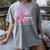 I Wear Pink In Memory Of My Daughter Breast Cancer Awareness Premium Women's Comfort Colors T-Shirt Gray