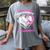I Wear Pink In Memory Of Daughter Breast Cancer Awareness Women's Comfort Colors T-Shirt Gray