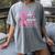 I Wear Pink In Memory Of My Friend Breast Cancer Awareness Women's Comfort Colors T-Shirt Gray