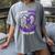I Wear Purple In Memory Of Great Aunt Pancreatic Cancer Women's Comfort Colors T-Shirt Gray I Wear Purple In Memory Of Great Aunt Pancreatic Cancer Women's Comfort Colors T-Shirt Gray