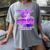 I Wear Purple In Memory Of My Husband Pancreatic Cancer Premium Tri-Blend Women's Comfort Colors T-Shirt Gray