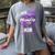 I Wear Purple In Memory For My Mom Dementia Awareness Women's Comfort Colors T-Shirt Gray I Wear Purple In Memory For My Mom Dementia Awareness Women's Comfort Colors T-Shirt Gray