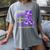 I Wear Purple In Memory Of My Sister Overdose Awareness Women's Comfort Colors T-Shirt Gray I Wear Purple In Memory Of My Sister Overdose Awareness Women's Comfort Colors T-Shirt Gray