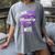 I Wear Purple In Memory For My Wife Dementia Awareness Women's Comfort Colors T-Shirt Gray