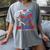 I Wear Red & Blue In My Memory Of My Mom CHD Awareness Month Women's Comfort Colors T-Shirt Gray