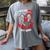 I Wear Red In Memory Of Mom Heart Disease Awareness Graphic Women's Comfort Colors T-Shirt Gray I Wear Red In Memory Of Mom Heart Disease Awareness Graphic Women's Comfort Colors T-Shirt Gray
