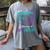 I Wear Teal & Purple In Memory Of My Niece Women's Comfort Colors T-Shirt Gray