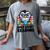 Wild About Reading Book Lover Penguin Women's Comfort Colors T-Shirt Gray Wild About Reading Book Lover Penguin Women's Comfort Colors T-Shirt Gray