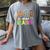 Wild About Reading Library Day Reading Books & Bookworm Women's Comfort Colors T-Shirt Gray