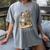 Wizard Of Oz Book Quote Scarecrow Dorothy Retro Drawing Women's Comfort Colors T-Shirt Gray
