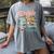 Women's Drink Tea Read Books Nerd Book Reader Book Reading Lover Women's Comfort Colors T-Shirt Gray