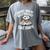 Women's Wild Dreams Reading Giraffe Book Reader Zoo Animals Kids Women's Comfort Colors T-Shirt Gray