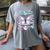 Y2K Butterfly Floppy Disk Art Digital Nostalgia Women's Comfort Colors T-Shirt Gray