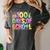100 Days Of School Book Pencil Teachers Girls Kids 100th Day Women's Comfort Colors T-Shirt Pepper