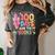 100th Day Of School Teacher Floral 100 Days In The Books Women's Comfort Colors T-Shirt Pepper