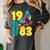 1983 Retro Raised In The 80s Old School Nostalgia Vibes Women's Comfort Colors T-Shirt Pepper