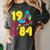 1984 Retro Raised In The 80s Old School Nostalgia Vibes Women's Comfort Colors T-Shirt Pepper 1984 Retro Raised In The 80s Old School Nostalgia Vibes Women's Comfort Colors T-Shirt Pepper