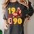 1990 Retro Raised On 90s Music Old School Nostalgia Punk Women's Comfort Colors T-Shirt Pepper 1990 Retro Raised On 90s Music Old School Nostalgia Punk Women's Comfort Colors T-Shirt Pepper