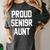 2019 Senior Aunt SEN19R Class Graduation Party T Shirt Women's Comfort Colors T-Shirt Pepper