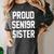 2019 Senior Sister SEN19R Class Graduation Party T Shirt Women's Comfort Colors T-Shirt Pepper