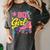80's Girl Roller Skates Skating Eighties 1980s Nostalgia Women's Comfort Colors T-Shirt Pepper