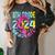 8th Grade Graduate 2024 Graduation Last Day Of School Tie Women's Comfort Colors T-Shirt Pepper