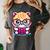 Adorable Book Lover Persian Cat With Reading Glasses Cute Women's Comfort Colors T-Shirt Pepper