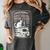 Anti-Social Book-Club Cat Graphic Women's Comfort Colors T-Shirt Pepper