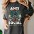 Antisocial Introvert I Like Being Alone Women's Comfort Colors T-Shirt Pepper