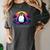 Awkward But Loyal Penguin Synthwave Vapowave Introvert Women's Comfort Colors T-Shirt Pepper