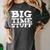 Big Time Stuff Huge Large Graduation Party Saying Women's Comfort Colors T-Shirt Pepper