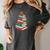Book Christmas Tree Book Lover Teacher Librarian Men Women Women's Comfort Colors T-Shirt Pepper