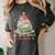 All Booked For Christmas Book Lovers Xmas Tree Lights Women's Comfort Colors T-Shirt Pepper