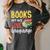 Books Are My Love Language Stack Women's Comfort Colors T-Shirt Pepper