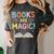 Books Are Magic Whimsical Retro Bookworm Women's Comfort Colors T-Shirt Pepper Books Are Magic Whimsical Retro Bookworm Women's Comfort Colors T-Shirt Pepper