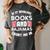Books Pajamas Read Reading Book Librarian Women Girls Women's Comfort Colors T-Shirt Pepper