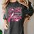 Breast Cancer Awareness I Wear Pink In Memory Of My Mom Women's Comfort Colors T-Shirt Pepper