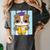Bulldog Anime Pup Graduation Women's Comfort Colors T-Shirt Pepper