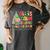 All Is Calm Said No Teacher Ever Book Christmas Tree Women's Comfort Colors T-Shirt Pepper