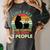 Cats Coffee & 3 People Tee Cute Font Introvert Humor Women's Comfort Colors T-Shirt Pepper
