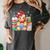 Christmas Gingerbread Man Reading Book Snowflake Teacher Women's Comfort Colors T-Shirt Pepper Christmas Gingerbread Man Reading Book Snowflake Teacher Women's Comfort Colors T-Shirt Pepper